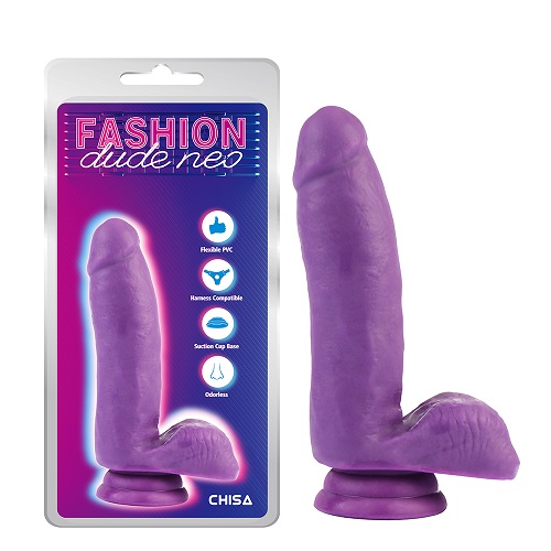 6,7'' Dual Density Cock Dildo Purple