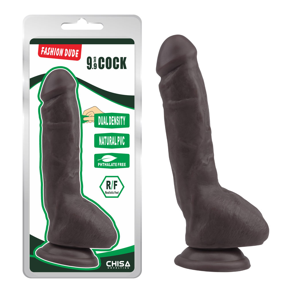 Fashion Dude-9,9 Inch Cock-Brown